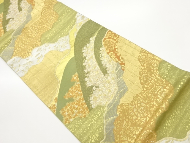 JAPANESE FUKURO OBI / WOVEN MICHINAGADORI / BY HATTORI ORIMONO
